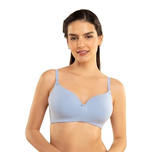 nykd women39s cotton lightly padded seamless wire free everyday t-shirt bra for women daily use wireless 34th coverage - nyb002