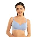 NYKD Women's Cotton Lightly Padded Seamless Wire Free Everyday T-Shirt Bra for Women Daily Use Wireless, 3/4th Coverage - NYB002
