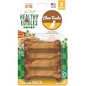 Nylabone Healthy Edibles Dog Treats, Chicken Flavor, X-Small, 8 Count (Pack of 6)