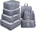 Nylon 7 Pcs Travel Organizer Pouch Packing