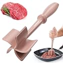 Nylon Hamburger Chopper, 5 Curve Blades Meat Masher Tool for Ground Beef, Turkey and More, Heat Resistant Non-scratch Utensil