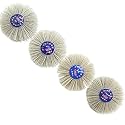 Nylon Wheel Brush Abrasive, 80/120/180/240# 4Pcs, Compatible with Angle Grinder, Die Grinder