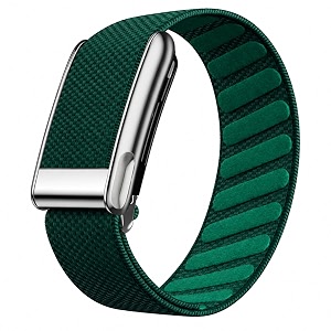 nylon wrist strap for whoop 50 life mg band ecg compatible strap - durable adjustable strap  breathable comfortable bands for workout sleep device not included alpine green titanium