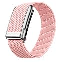 Nylon Wrist Strap for Whoop 5.0 Life/MG Band ECG Compatible Strap - Durable, Adjustable Strap | Breathable, Comfortable Bands for Workout, Sleep (Device Not Included) (PINK TITANIUM)