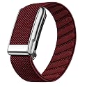 Nylon Wrist Strap for Whoop 5.0 Life/MG Band ECG Compatible Strap - Durable, Adjustable Strap | Breathable, Comfortable Bands for Workout, Sleep (Device Not Included) (CRANBERRY TITANIUM)