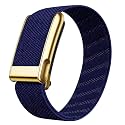 Nylon Wrist Strap for Whoop 5.0 Life/MG Band ECG Compatible Strap - Durable, Adjustable Strap | Breathable, Comfortable Bands for Workout, Sleep (Device Not Included) (NAVY BLUE GOLD)