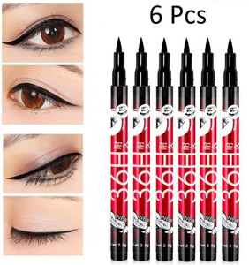 nyn huda water  smudge proof 36 hour long lasting liquid eyeliner pack of 6 15 g