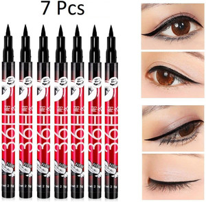 nyn huda insta beauty water  smudge proof 36 hour long lasting liquid eyeliner pack of 7 175 g