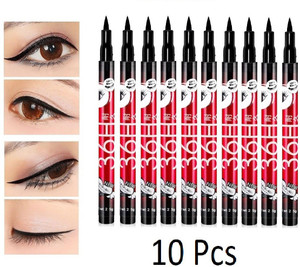 nyn huda insta beauty water smudge proof 36 hour long lasting liquid eyeliner pack of 10 25 g
