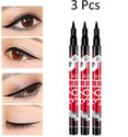 NYN HUDA Insta Beauty Water & Smudge Proof 36 Hour Long Lasting Liquid EyeLiner Pack of 3 7.5 g (The Swiss Eyes)