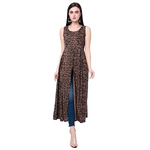 NYPA Women s Rayon Slit Printed Kurta
