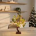 NYRWANA Bonsai LED Desk Tree Lamp with Strawberry Bead Lights, Touch Sensor Table Night Lamp for Indoor Home Bedroom Wedding Décor, Romantic Valentine Gift for Her Him Couple Anniversary