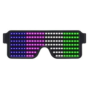 nyrwana led glasses for party light glasses for party led glow glasses glow glasses for party usb rechargeable glasses for concerts amp nightclubs - rgb color