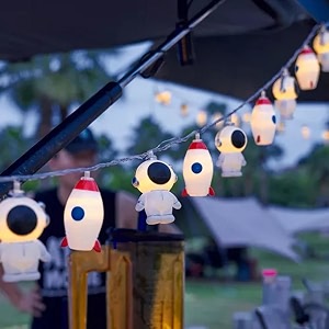 nyrwana valentine amp christmas decorations  31m  astronaut rocket string lights 10 led lights for tree romantic home bedroom amp gift decor