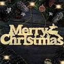 NYRWANA Valentine &amp; Christmas Decorations | LED Lighted Merry Xmas Sign for Wall, Door, Window, Tree &amp; Romantic Home, Battery Operated Indoor &amp; Outdoor Holiday Decor