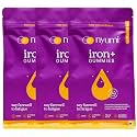 Nyumi Iron+ Gummies to Boost Energy & Reduce Fatigue | 90 Days Pack (90 Gummies) | With Zinc, Spinach Extract & Vitamin B12 | 100% Vegan and Gut-friendly