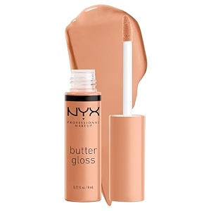nyx professional makeup butter gloss non-sticky lip gloss - fortune cookie true nude glossy finish