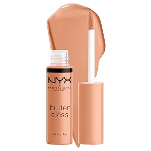nyx professional makeup butter gloss non-sticky lip gloss - fortune cookie true nude glossy finish
