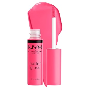 nyx professional makeup butter lip gloss sheer finish - peaches and cream 8ml