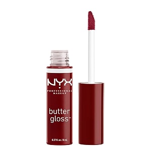 nyx professional makeup creamy butter gloss- red wine truffle 027 fluid ounce
