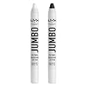 NYX PROFESSIONAL MAKEUP Jumbo Eye Pencil, Blendable Eyeshadow Stick & Eyeliner Pencil - Milk & Black Bean (2-Pack)
