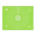 NYZA Baking Mat for Pastry Rolling with Measurements Roti Mat | Silicone Non-Stick Fondant Mat | Liner Heat Resistance Table | Reusable BPA Free (Baking Mat 50 * 40 cm) (Green)