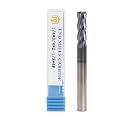 NZ 1/4" 4-Flute Roughing End Mill, CNC Milling Bits AlTiN-Coated Solid Carbide for Alloy Steel, Hardened Steel, Stainless Steel &amp; Cast Iron | 1-Pack