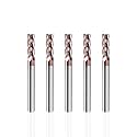 NZ 3/16" 4-Flute Square End Mill, TiSiN-Coated Carbide (HRC55) — for Machining Hardened Steel, Alloy Steels &amp; Cast Iron | 5-Pack