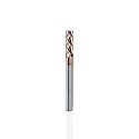 NZ 4F 1/4" Square End Mill with TiSiN Coating, Milling Cutter HRC55 for Stainless Steel &amp; Hardened Materials