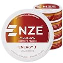 NZE Caffeine Nootropic Pouches (Cinnamon) - Energy Pouches with 50mg Caffeine, Alpha GPC, L-Tyrosine &amp; L-Theanine with No Sugar or Artificial Sweeteners - 15 Pouches Per Can - 5 Pack