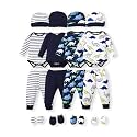 NZRVAWS Newborn Baby Boy Girl Clothes Unisex Preemie Infant Must Have Pants Set Outfits 0-18 Months 20 Pcs Essentials Gift