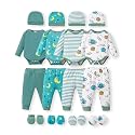 NZRVAWS Newborn Baby Boy Girl Clothes Unisex Preemie Infant Must Have Pants Set Outfits 0-18 Months 20 Pcs Essentials Gift