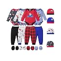 NZRVAWS Newborn Baby Boy Girl Clothes Unisex Preemie Infant Must Have Pants Set Outfits 0-18 Months 20 Pcs Essentials Gift