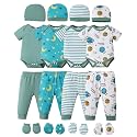 NZRVAWS Newborn Baby Boy Girl Clothes Unisex Preemie Infant Must Have Pants Set Outfits 0-18 Months 20 Pcs Essentials Gift