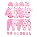 NZRVAWS Newborn Baby Boy Girl Clothes Unisex Preemie Infant Must Have Pants Set Outfits 0-18 Months 20 Pcs Essentials Gift