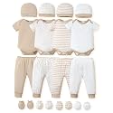 NZRVAWS Newborn Baby Boy Girl Clothes Unisex Preemie Infant Must Have Pants Set Outfits 0-18 Months 20 Pcs Essentials Gift
