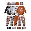 NZRVAWS Newborn Baby Boy Girl Clothes Unisex Preemie Infant Must Have Pants Set Outfits 0-18 Months 20 Pcs Essentials Gift