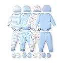 NZRVAWS Newborn Baby Boy Girl Clothes Unisex Preemie Infant Must Have Pants Set Outfits 0-18 Months 20 Pcs Essentials Gift