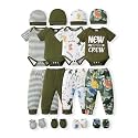 NZRVAWS Newborn Baby Boy Girl Clothes Unisex Preemie Infant Must Have Pants Set Outfits 0-18 Months 20 Pcs Essentials Gift