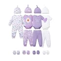 NZRVAWS Preemie Newborn Baby Boy Clothes Infant Clothing Romper Pant Outfits Set Layette Essentials 19 Pieces 0 3 6 12 Months