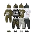 NZRVAWS Preemie Newborn Baby Boy Clothes Infant Clothing Romper Pant Outfits Set Layette Essentials 19 Pieces 0 3 6 12 Months