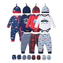 NZRVAWS Preemie Newborn Baby Boy Clothes Infant Clothing Romper Pant Outfits Set Layette Essentials 19 Pieces 0 3 6 12 Months