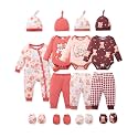 NZRVAWS Preemie Newborn Baby Boy Clothes Infant Clothing Romper Pant Outfits Set Layette Essentials 19 Pieces 0 3 6 12 Months