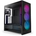 NZXT H5 Flow RGB - Compact ATX Mid-Tower PC Case - Black