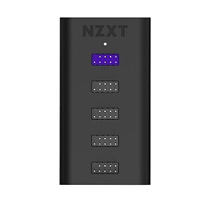 nzxt internal usb hub 3-4 internal usb 20 ports - 3m dual lock tapes - magnetic body - plug and play - ac-iusbh
