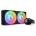 NZXT Kraken 280 RGB 280mm CPU Liquid Cooler/AIO with with LCD Display and RGB Fans - Black, Support Intel Socket : LGA 1700, 1200/115X | AMD Socket : AM4, AM5, sTRX4*, TR4* - RL-KR280-B1