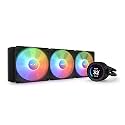 NZXT Kraken Elite 360 RGB 360mm CPU Liquid Cooler/AIO with LCD Display and RGB Fans - Black, Support Intel Socket : LGA 1700, 1200/115X | AMD Socket : AM4, AM5, sTRX4*, TR4* - RL-KR36E-B1