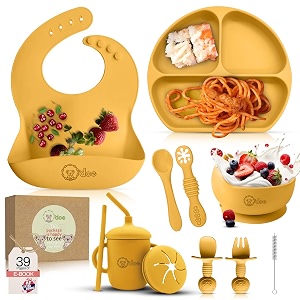 Odoe 11-Piece BPA-Free Silicone Baby Feeding Set