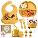 O39doe 11-Piece BPA-Free Silicone Baby Feeding Set