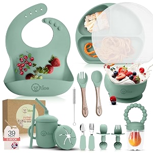 Odoe 17-Piece BPA-Free Silicone Baby Feeding Set
